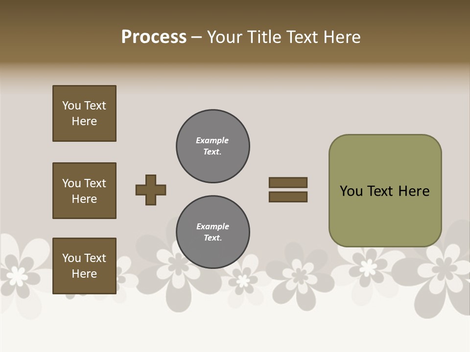 Seventies Flowers Brush PowerPoint Template