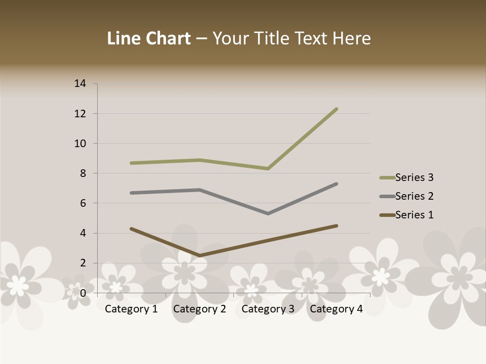 Seventies Flowers Brush PowerPoint Template