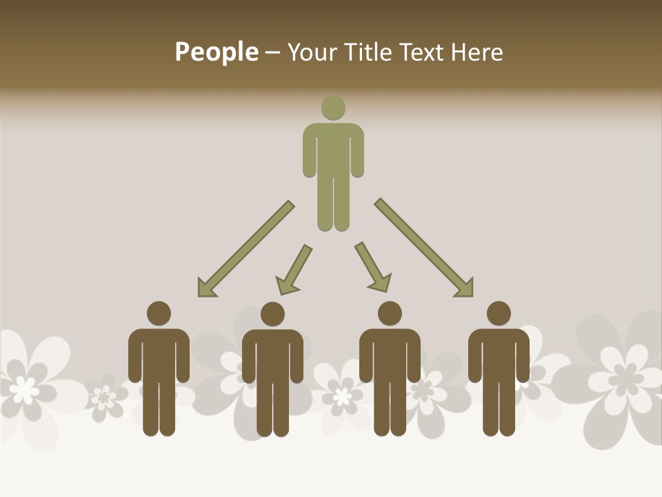 Seventies Flowers Brush PowerPoint Template