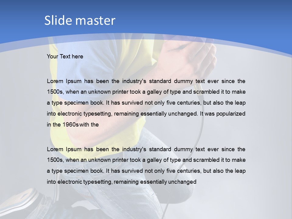 Concert Performer  PowerPoint Template