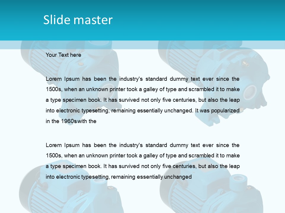 Isolated Water Liquid PowerPoint Template