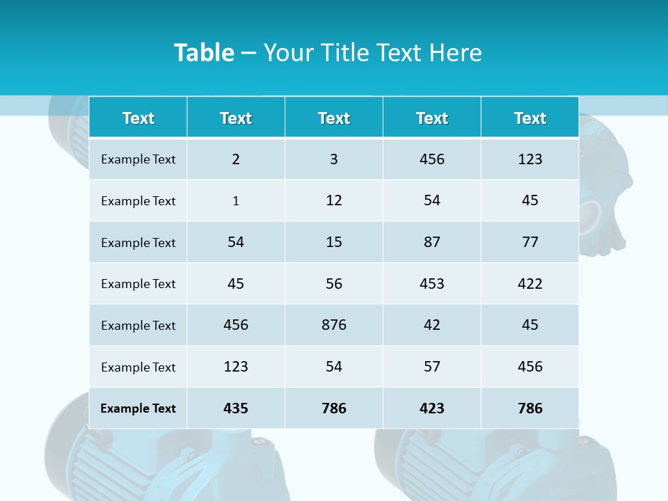Isolated Water Liquid PowerPoint Template