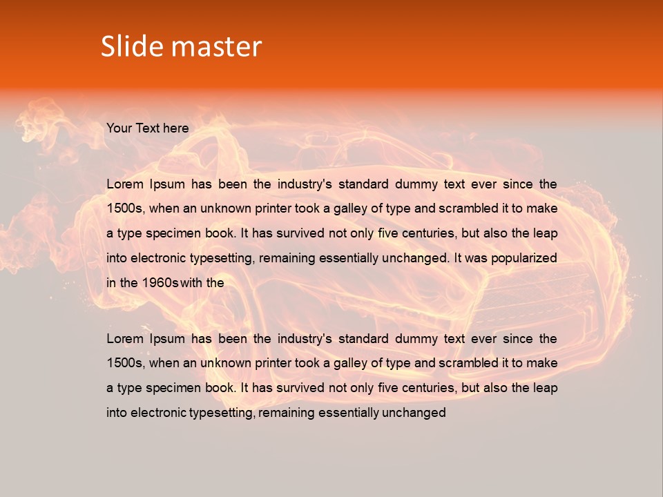 Power Danger Black PowerPoint Template