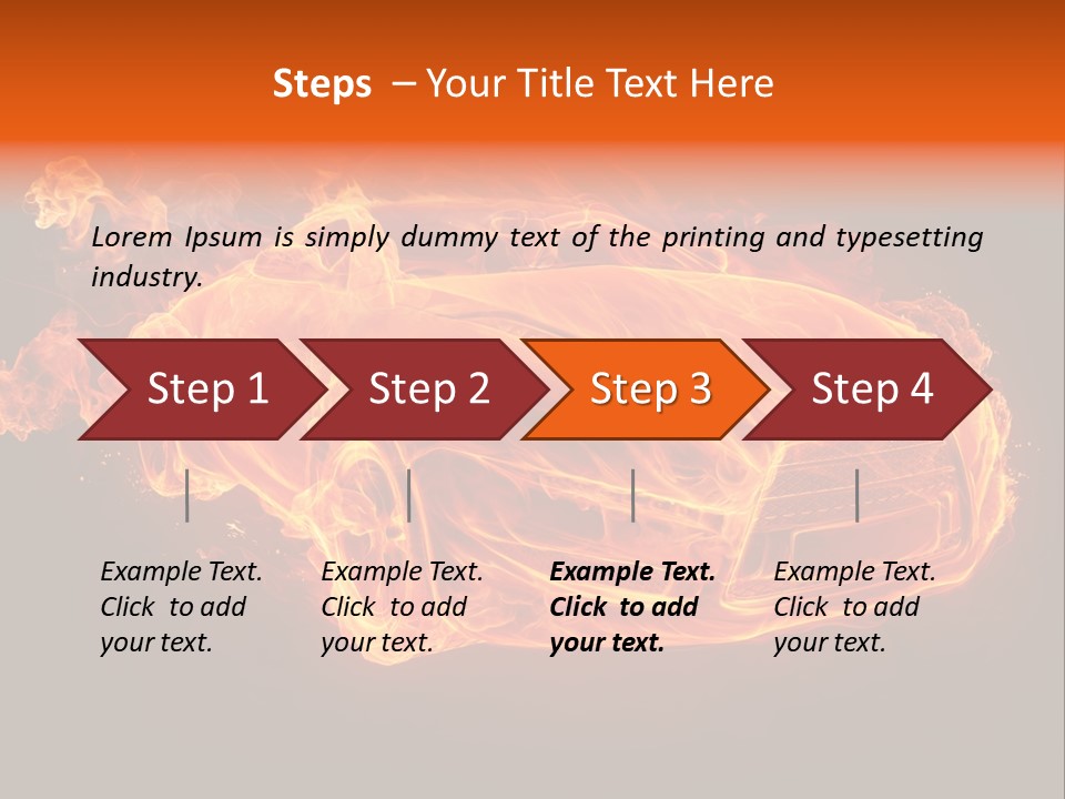 Power Danger Black PowerPoint Template