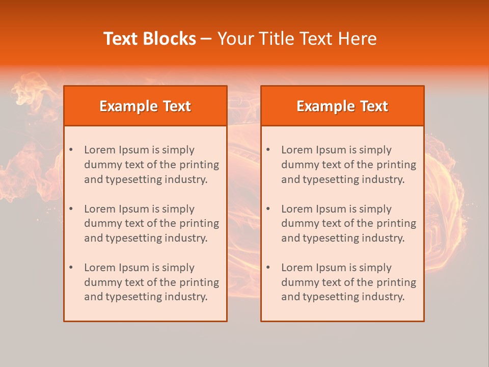 Power Danger Black PowerPoint Template