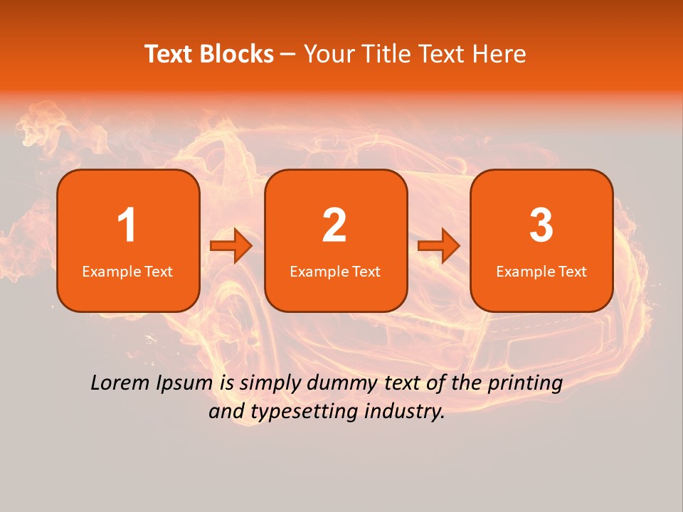 Power Danger Black PowerPoint Template