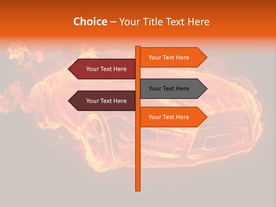 Power Danger Black PowerPoint Template