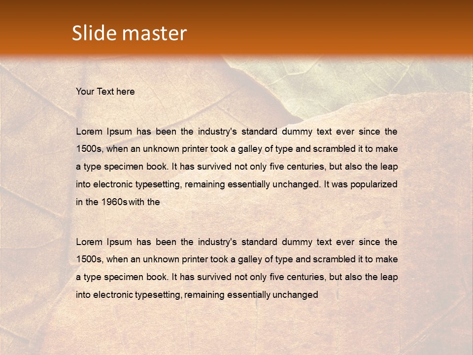 Natural Brown Color PowerPoint Template