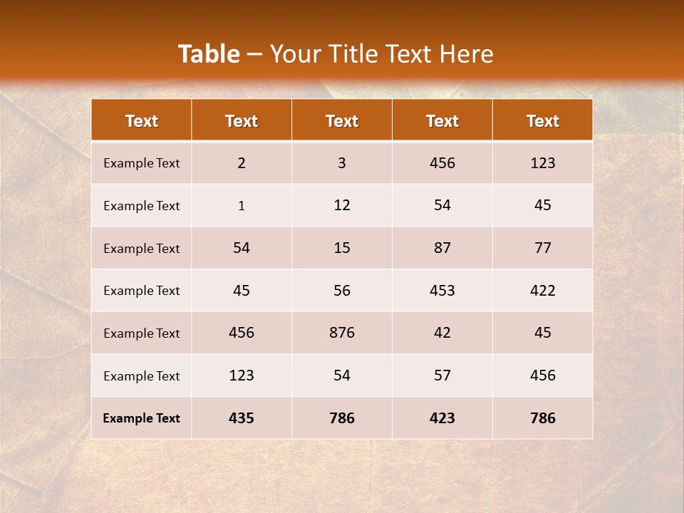 Natural Brown Color PowerPoint Template