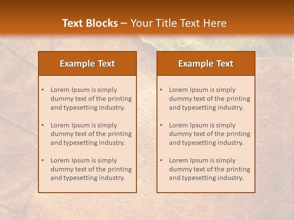 Natural Brown Color PowerPoint Template