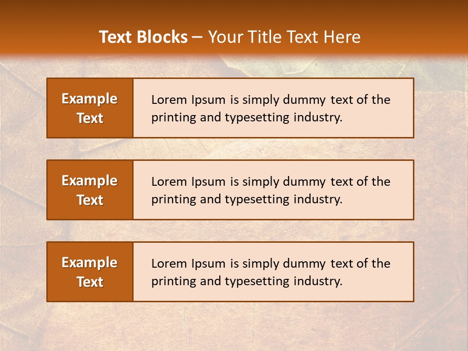 Natural Brown Color PowerPoint Template