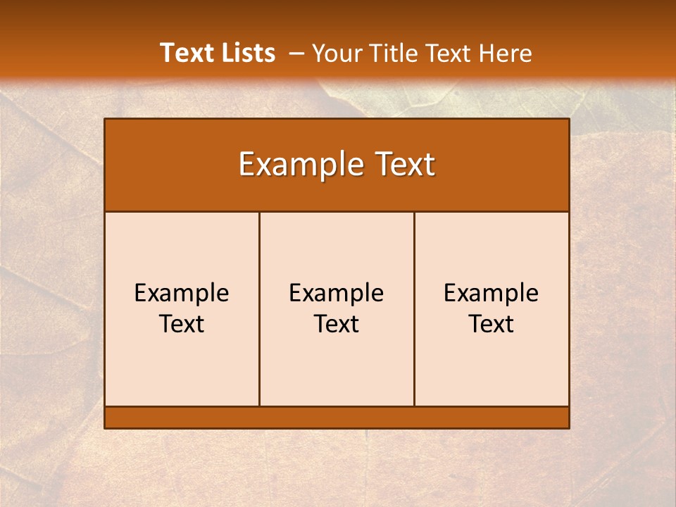 Natural Brown Color PowerPoint Template