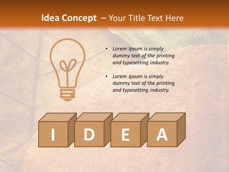 Natural Brown Color PowerPoint Template