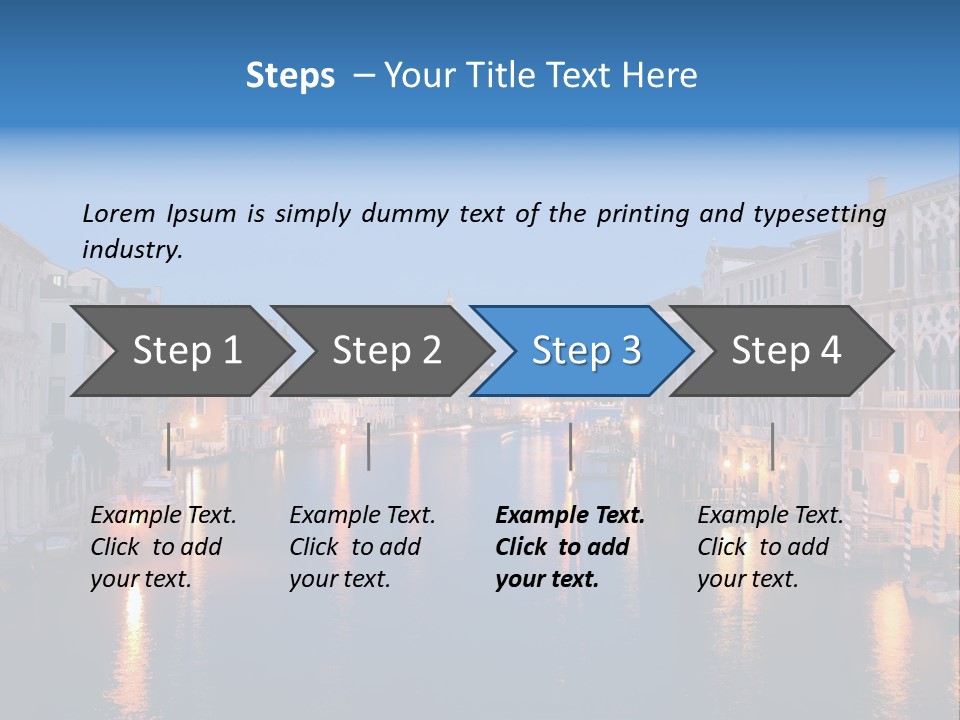 Tourism Clouds Travel PowerPoint Template
