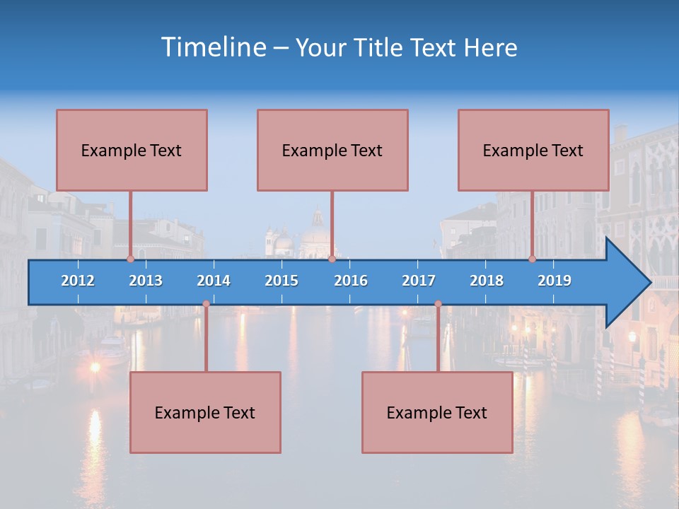 Tourism Clouds Travel PowerPoint Template