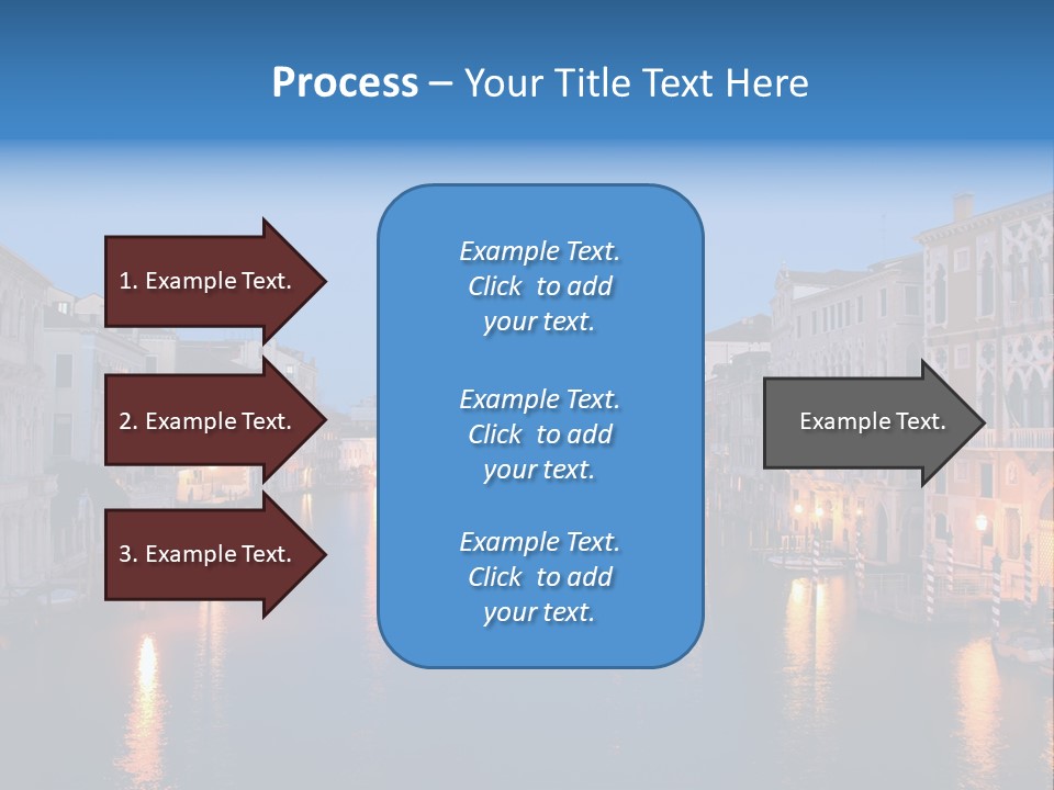 Tourism Clouds Travel PowerPoint Template