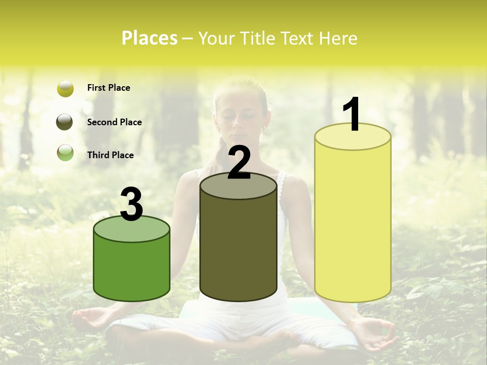 Fitness Recreation White PowerPoint Template