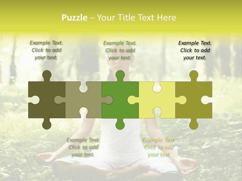 Fitness Recreation White PowerPoint Template