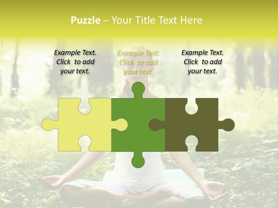 Fitness Recreation White PowerPoint Template