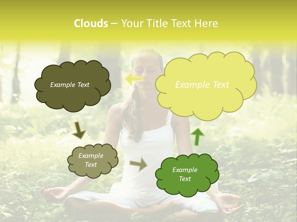 Fitness Recreation White PowerPoint Template