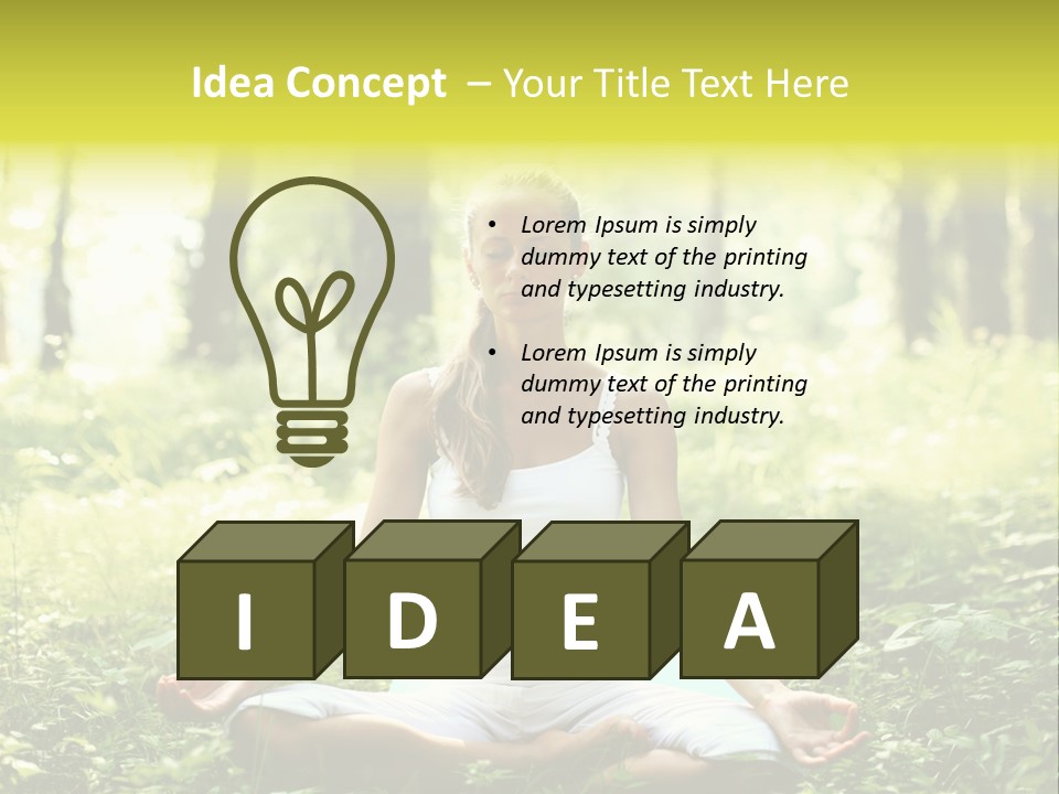 Fitness Recreation White PowerPoint Template