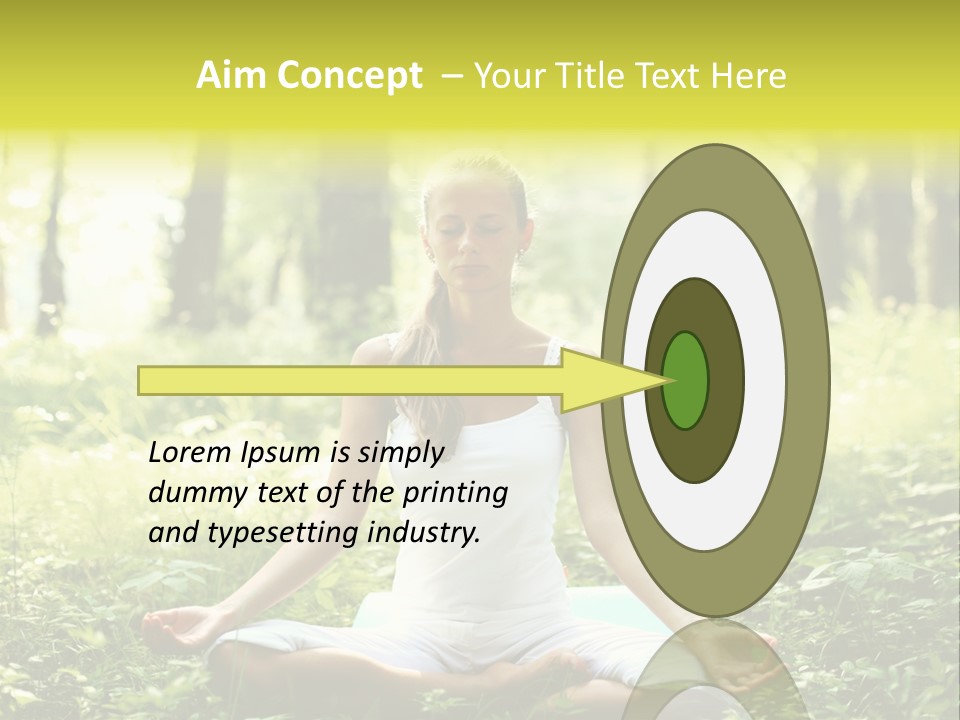 Fitness Recreation White PowerPoint Template