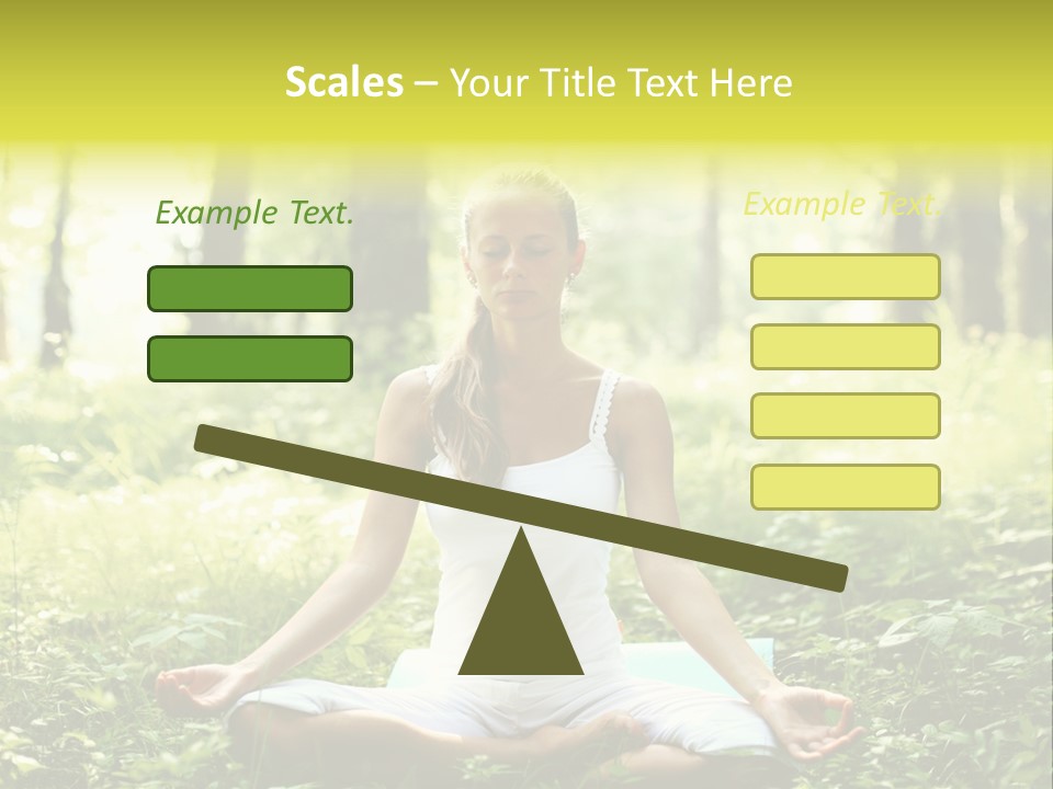 Fitness Recreation White PowerPoint Template