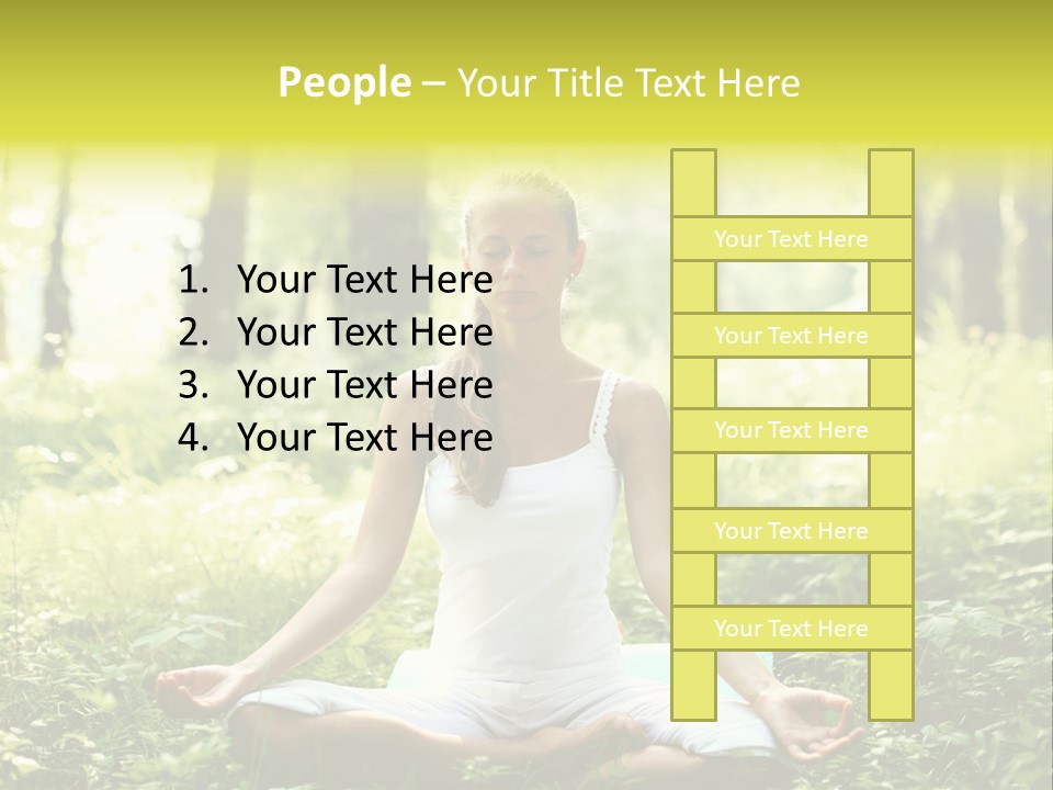 Fitness Recreation White PowerPoint Template