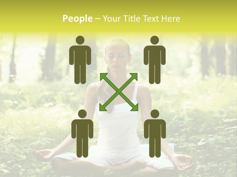 Fitness Recreation White PowerPoint Template