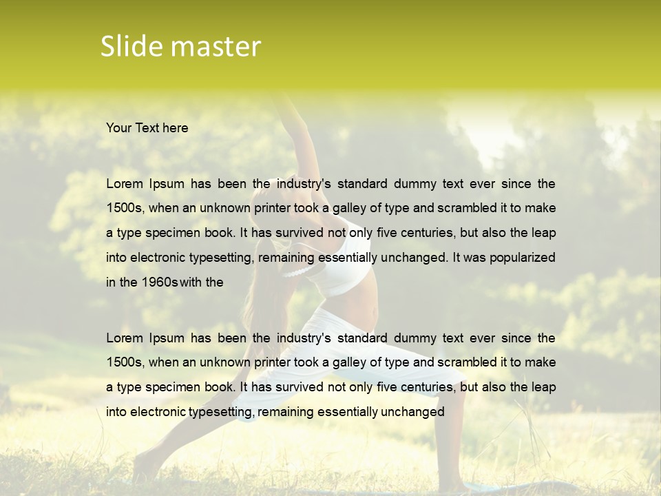 Care Fitness Energy PowerPoint Template