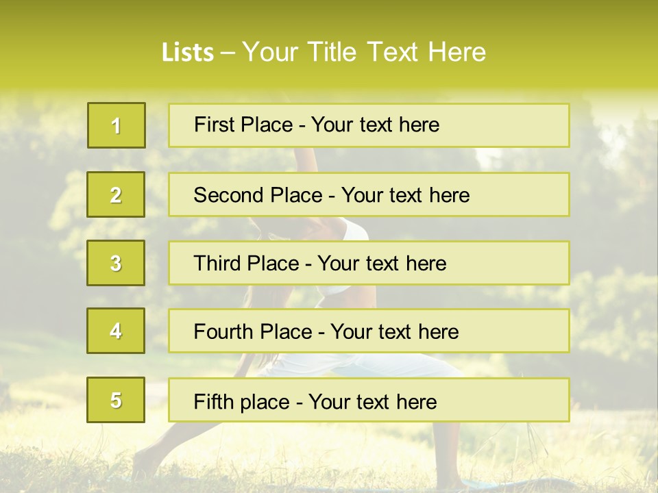 Care Fitness Energy PowerPoint Template