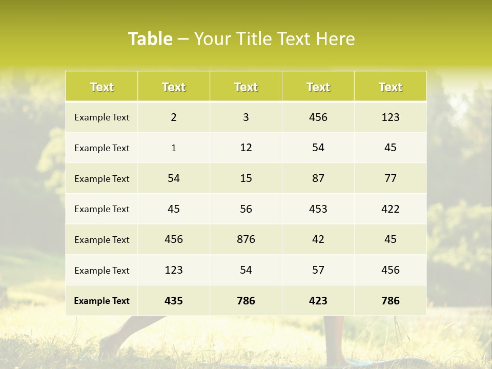 Care Fitness Energy PowerPoint Template