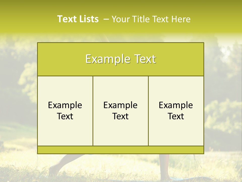 Care Fitness Energy PowerPoint Template