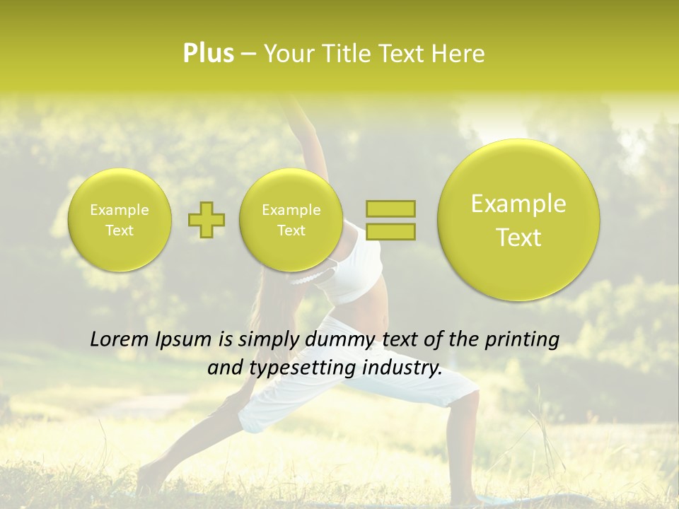 Care Fitness Energy PowerPoint Template