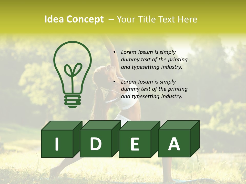 Care Fitness Energy PowerPoint Template