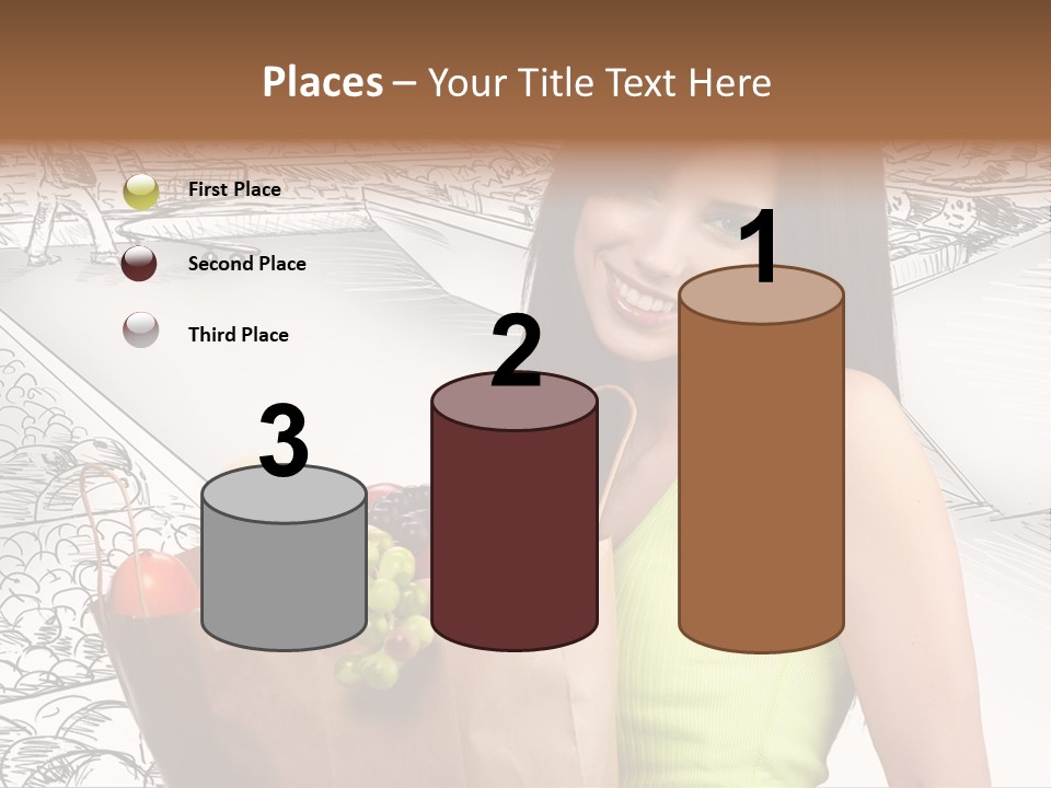 Portrait Fruit Person PowerPoint Template