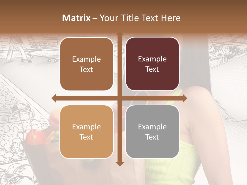 Portrait Fruit Person PowerPoint Template