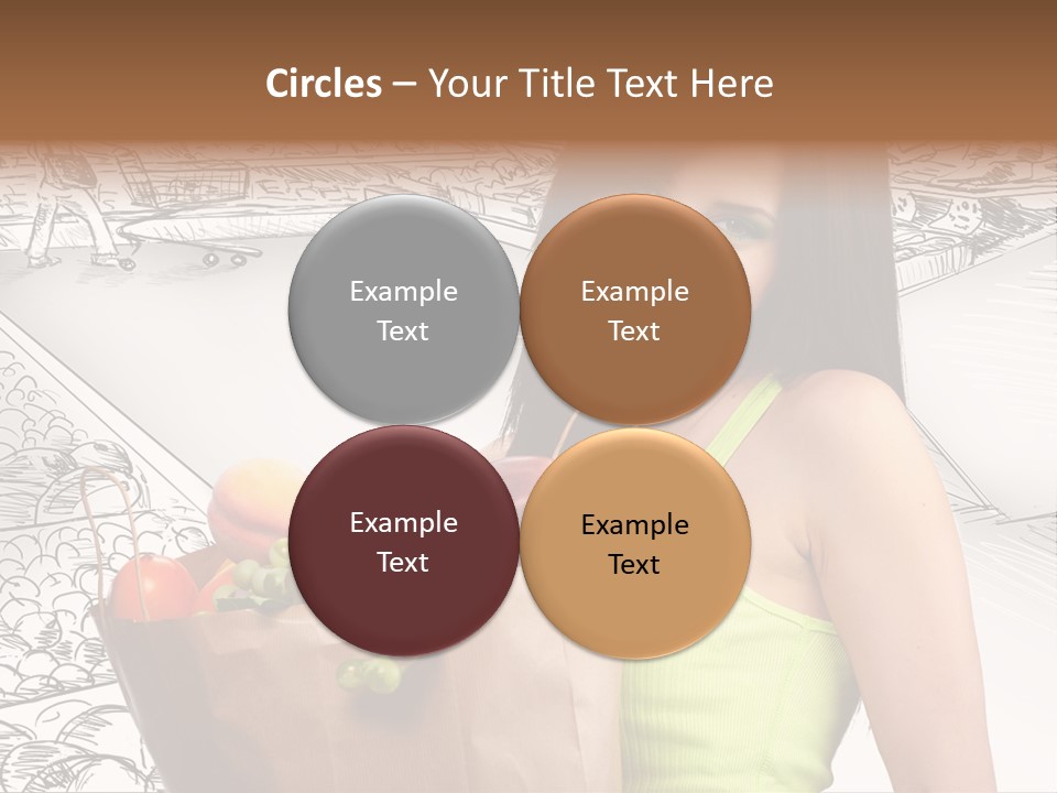 Portrait Fruit Person PowerPoint Template