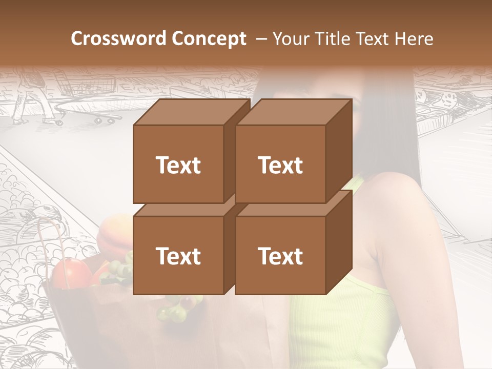 Portrait Fruit Person PowerPoint Template