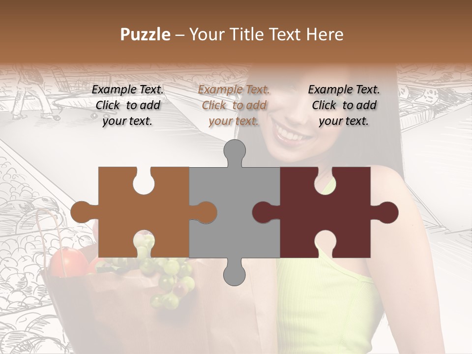 Portrait Fruit Person PowerPoint Template