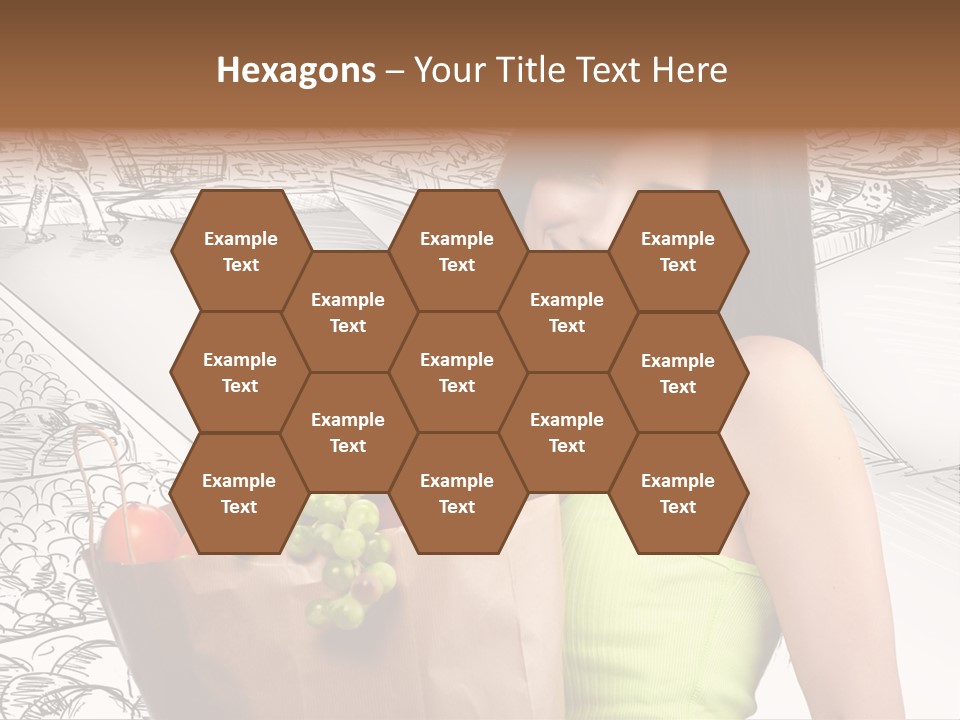 Portrait Fruit Person PowerPoint Template