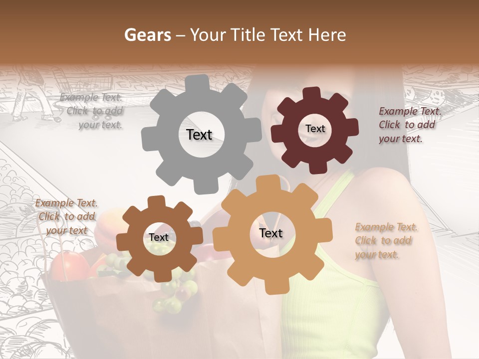 Portrait Fruit Person PowerPoint Template