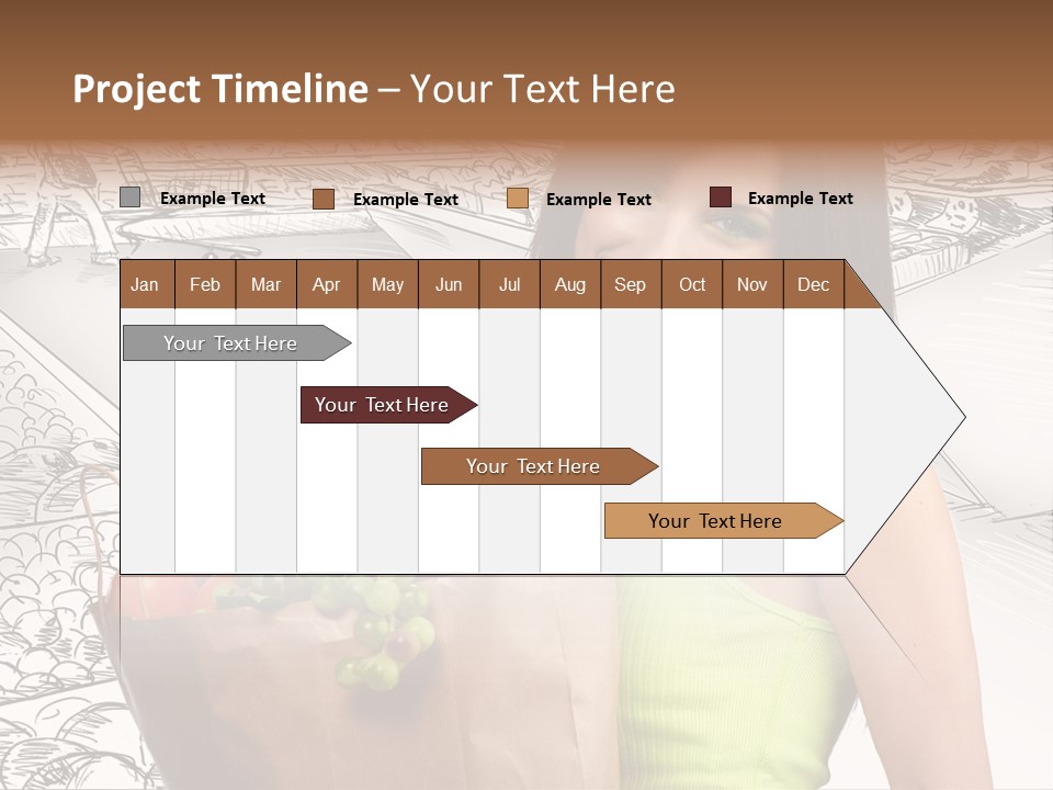 Portrait Fruit Person PowerPoint Template