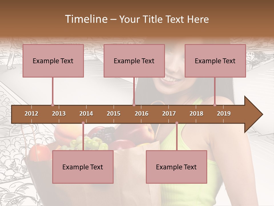 Portrait Fruit Person PowerPoint Template