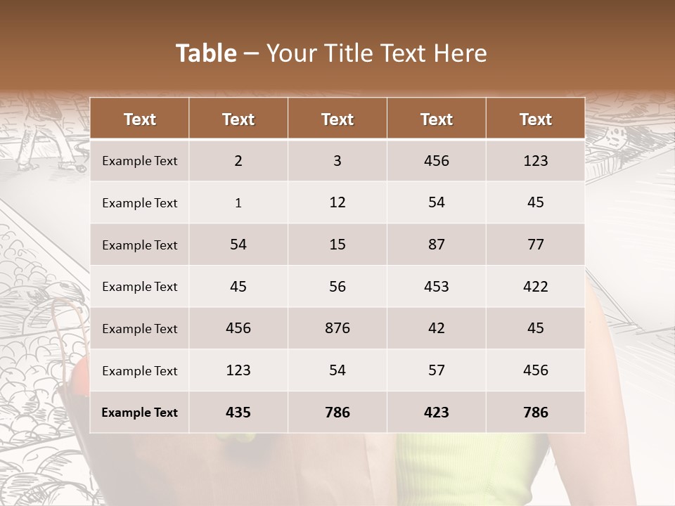 Portrait Fruit Person PowerPoint Template