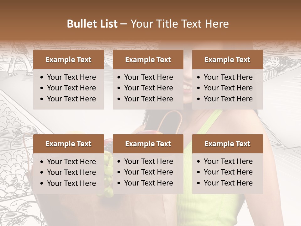 Portrait Fruit Person PowerPoint Template