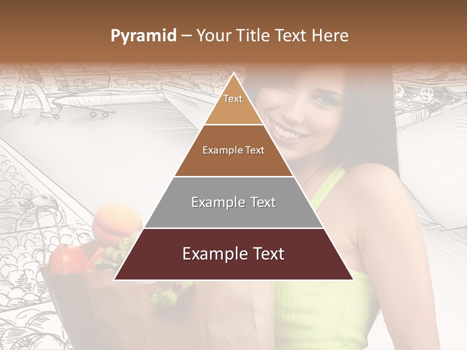 Portrait Fruit Person PowerPoint Template