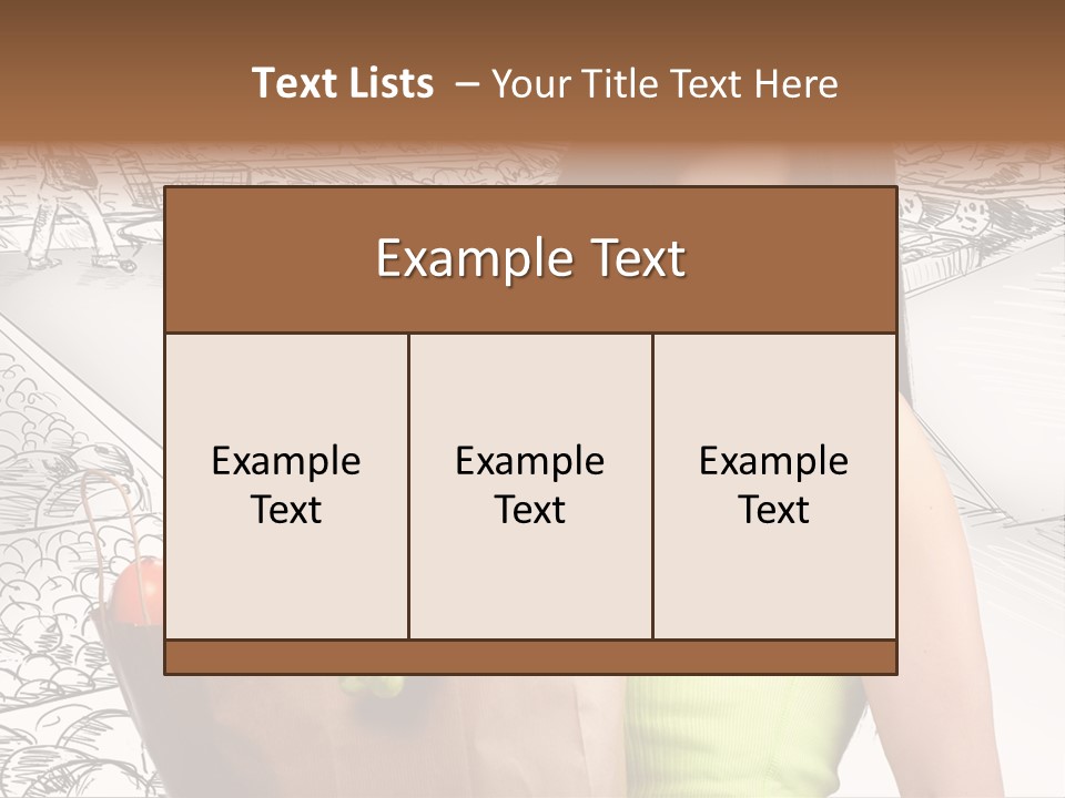 Portrait Fruit Person PowerPoint Template