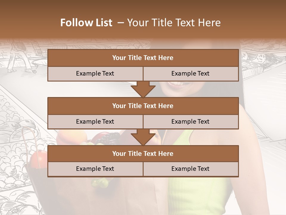 Portrait Fruit Person PowerPoint Template