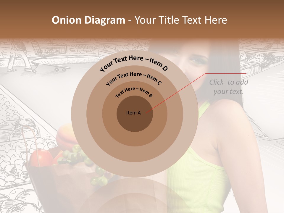 Portrait Fruit Person PowerPoint Template